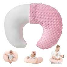 Almohada De Lactancia Para Amamantar Bebe En U 2pcs - Rosa - Ver 1