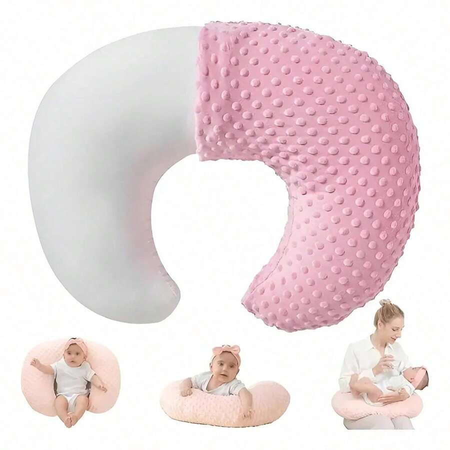 Almohada De Lactancia Para Amamantar Bebe En U 2pcs - Rosa - Ver 1
