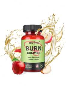 BIYODE Burn Gummies - Apple Cider Vinegar Containing Vitamin Complexes, Ketogenic Salts (Sodium And Calcium BHB), Supporting Healthy Weight Goals And Blood Sugar Balance, 60 Vegan Gummies (Non GMO, No Added Sugar) - - - View 3