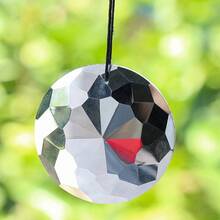 60mm Mandala Suncatcher Crystal Prisms Hanging Sunflower Faceted Glass Chandelier Parts Car Pendant Rainbow Maker Sunlight Catcher Home Garden Wedding Window Decor - A - View 8