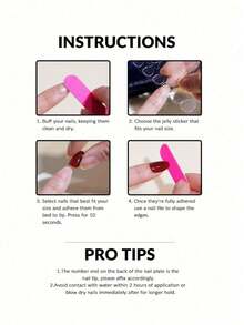 10pcs/Set Press On Nails, One Mu Hua Tang, Flashing, Cat's Eye, Piled Up Rhinestones, Pinched Flower, Snake, Noble, Gentle And Luxurious Handmade Wearable Nails - Multicolor - View 4