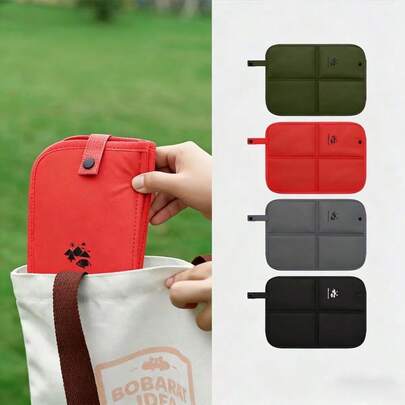 1pc Outdoor Foldable Oxford Cloth Cushion, Fashionable Minimalist Camping Mat, Thick Waterproof Anti-Dirty Picnic Blanket