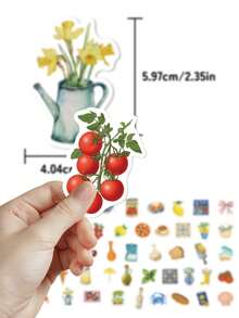54 piezas de pegatinas con estilo romántico mediterráneo con diseños lindos y frescos, perfectas para suministros de diario, planificadores, portátiles, fiestas, guitarras, sobres, maletas, escritorios y decoraciones de regalos - pegatinas divertidas, pegatinas para Kindle, suministros para scrapbooking, pegatinas para portátil papelería manualidades libro de sticker estikers - 54 unidades/paquete - Ver 4