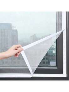1pc Self-Adhesive Mosquito Net Window Screen, Anti-Mosquito & Insect Mesh With Edging, Easy Installation No Drilling Required, Invisible Home Window Screen, Easy To Clean And Removable - White Net - View 30