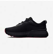 Under Armour Women's Sneakers, Shock-Absorbing, Wear-Resistant, Lightweight, Breathable Running Shoes For Fitness Training - Black/Red - View 7