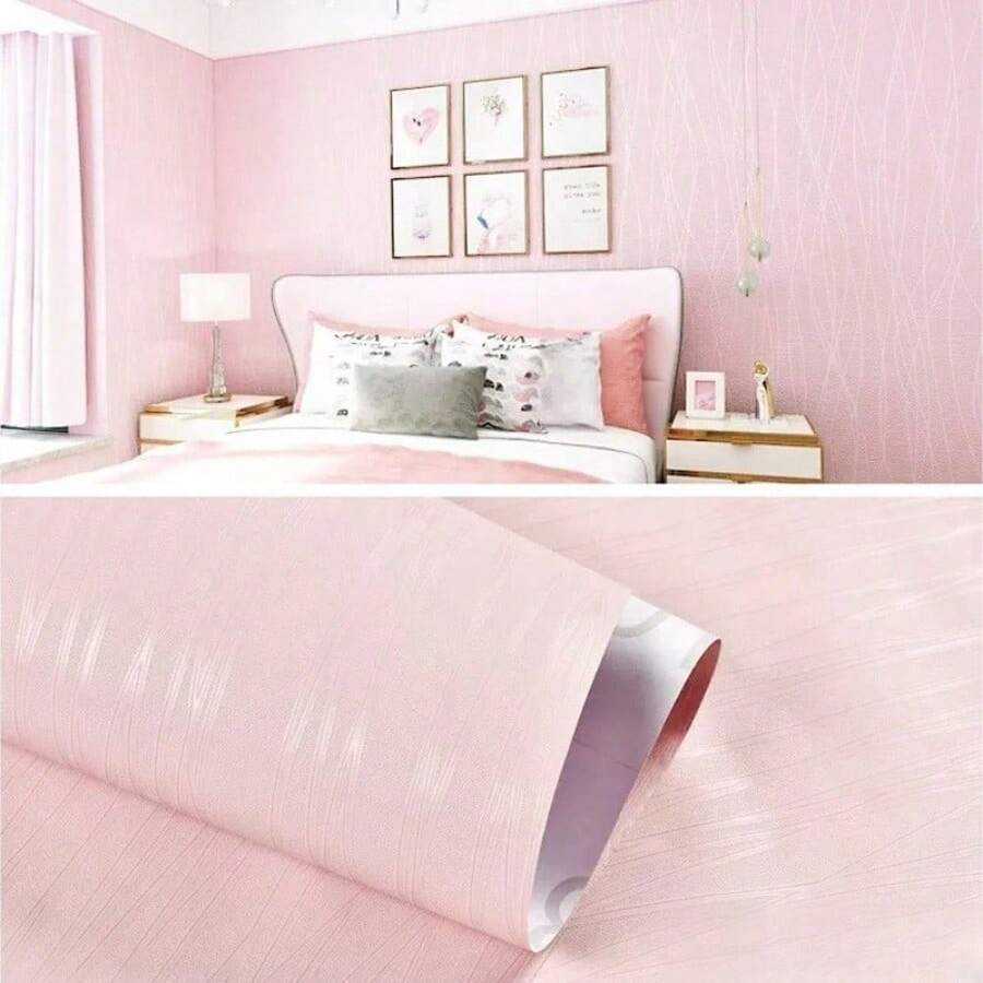 1 Roll Room Decor Stripe Wallpaper Peel And Stick White Solid Color Contact Paper Stripe Self-Adhesive Wallpaper Removable Waterproof Kitchen Wall Decor Wall Sticker Office Supplies Stickers - Moonlight Edition - View 1