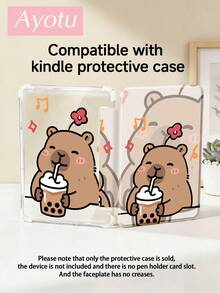 Ayotu The Cartoon Pattern Of Capybara Drinking Milk Tea Case Witch For Y Stand Flip Case Compatible With Ipad A16 ,Pro 13 12.9 11, Air 11 13, Mini, Air 11inch Case,Kindle (11th Generation-2024 Release),Kindle Paperwhite 12th Gen 2024 - Multicolor - View 9