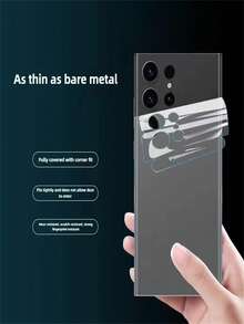 5片裝 全螢幕覆蓋 Galaxy S26 Ultra S25 S24 Ultra 5G Edge S23 S22 Ultra Plus 高畫質水凝膠螢幕保護貼 - 5 件 - 查看 7