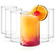 12oz Thin High Ball Glass Cups, 1/2/4/6 Sets, Transparent Highball Glasses Suitable For Water, Juice, Beer, Beverages, Cocktails And Mixed Drinks - Transparent - View 9
