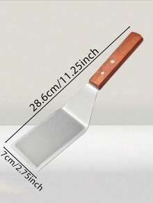 2件套不锈钢布朗尼蛋糕铲，带木柄，专业蛋糕铲和甜点切割器，非常适合制作提拉米苏、布朗尼、千层面和其他烘焙食品。 - 彩色 - 查看 8