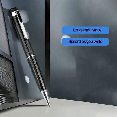 1个数码录音笔，便携式迷你录音笔，带降噪功能，一键操作 - 适用于讲座、会议、面试、商务办公及其他场合