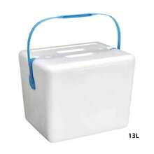 Homix – Polarbox con Asa, Nevera Portátil de Porexpán en 5 Tamaños | Hielera Ligera para Playa, Camping, Viajes, Picnic, Pesca | Caja Térmica Conservación Frío - Blanco - Ver 10