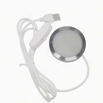 3D Printed Circular Night Light - Low Voltage, Ultra-Thin Design, LED Lamp/Spotlight, Suitable For Desk Lamp, Office, Wardrobe, Display Cabinet, Bedroom, Etc. Can Be Used As Spring Festival Gift, Suitable For Tech Enthusiasts