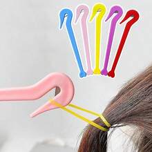 1pc Elastic Hair Tie Remover Tool, Disposable Rubber Band Disassembler, Hair Tie Removal Tool, Styling Accessory To Prevent Hair Pulling And Scalp Damage - Multicolor - View 1