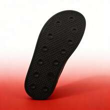 1 đôi dép lê trẻ em đế mềm EVA in chữ hoạt hình, nhẹ, kiểu dáng tối giản thời trang chống trượt bền chắc dành cho bé trai và trẻ lớn. - màu đen - Xem 8