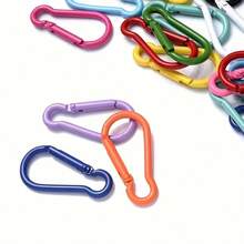 11/22pcs Aluminum Alloy Keychain Clips - Durable, Multi-Color Combination Suitable For Keys And Accessories, Lightweight And High-Quality Design, Secure Keychain | Colorful Keychains | Durable Clips, Carabiner Clips Gifts For Mother, Father, Graduation, And Teacher - Multicolor - View 2