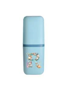 Portable Travel Toothbrush Box, Printed With Letters A-Z And Starfish Shell And Ocean Element Pattern Design, Bathroom Accessories,Outdoor Travel Toothbrush Toothpaste Storage Boxes,Letter Series Print Dust-Proof Organizer Case,Travel Essentials,School Back To School School Supplies,Holiday Camping Holiday Essentials ,Vacation Mini Summer Supplies,Bathroom Accessories, Household Items, And Storage Supplies - Multicolor - View 12