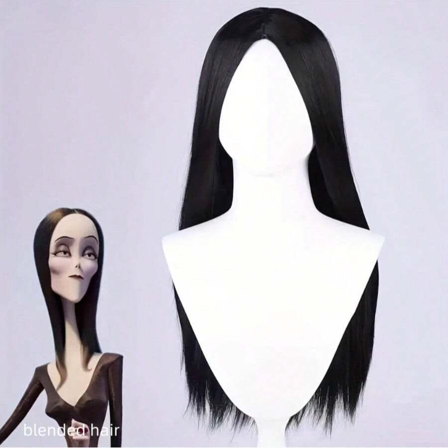 直发蕾丝前假发，真人混纺发丝，13x4蕾丝前假发，180密度，未经加工的巴西直发原生真人混纺发丝假发，预先拔毛并带有婴儿绒毛，适合女性，8-36英寸，自然黑色 - 自然色&黑色系 - 查看 1