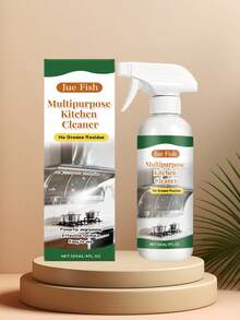 JUE FISH 1瓶/120毫升厨房除油清洁剂，多用途清洁剂，可去除油污，适用于清洁炉灶、烤箱、微波炉、炊具、水槽、水龙头、瓷砖、不锈钢、陶瓷、玻璃和耐热塑料表面。 - 液體 - 查看 12