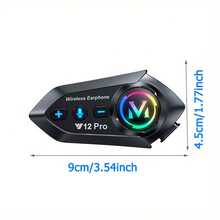 Mũ bảo hiểm xe máy Y12 Pro kèm tai nghe không dây, phạm vi liên lạc 500M, trang bị chip Bluetooth lõi kép Jelly BT5.4+Jelly BT5.4, đèn RGB, chống nước và bụi IP56, đèn báo liên lạc tích hợp, hỗ trợ liên lạc đa thương hiệu, phạm vi liên lạc lên đến 500M, tương thích với mũ bảo hiểm nửa mặt và toàn mặt, pin dung lượng lớn 1000mAh, hỗ trợ liên lạc và chia sẻ nhạc đồng thời, hỗ trợ trợ lý giọng nói AI, kết nối đồng thời với 2 điện thoại, trang bị lý tưởng cho các hoạt động ngoài trời, phù hợp với thời tiết mưa và tuyết. - Y12 Pro - Xem 4