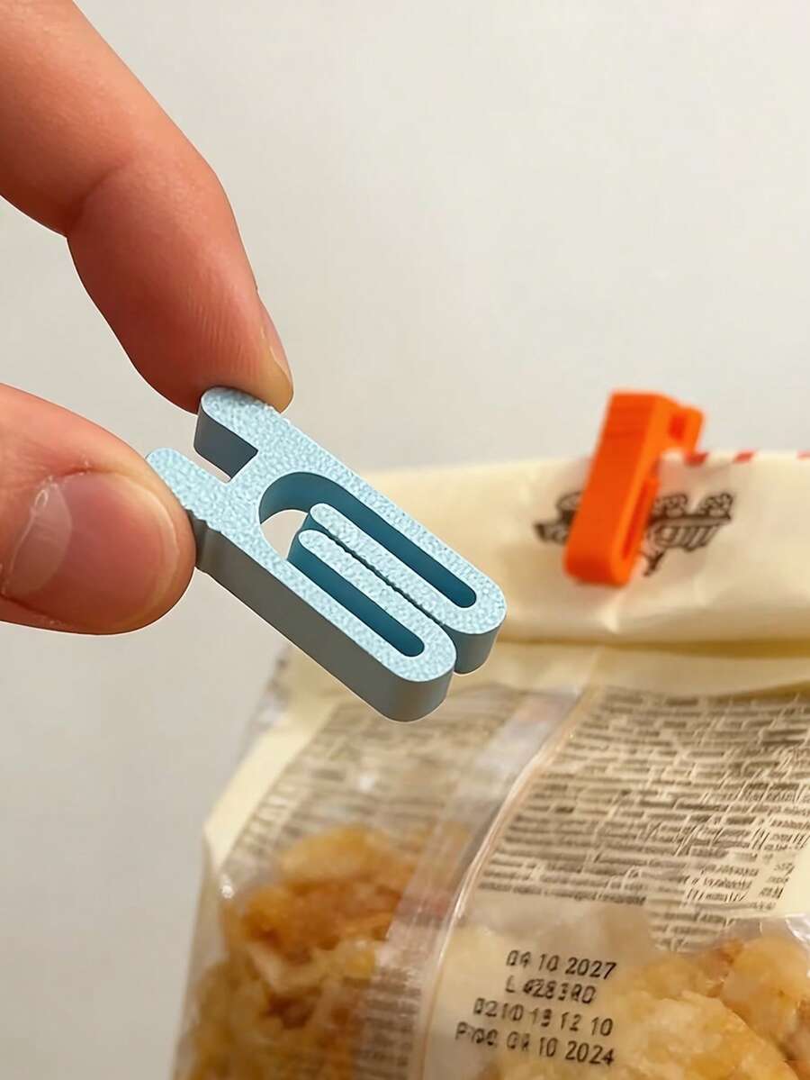 10pcs Lightweight Durable Plastic Food Bag Sealing Clips, Kitchen Tools, Reusable Sealing Clips Suitable For Chip Bags, Snack Packs, Frozen Food Storage, Multi-Color Mixed Design, Applicable For Home Kitchen, Travel, Picnic And Party Leftovers - One Size Fits All - View 1