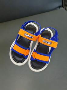 Cute Rhinestone Bow Open Toe Girls Sandals, Breathable Beach Holiday Sandals - Blue - View 2