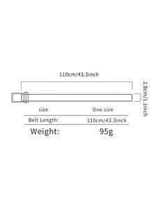 女士休闲腰带，适合搭配裤子 - 黑色 - 查看 4