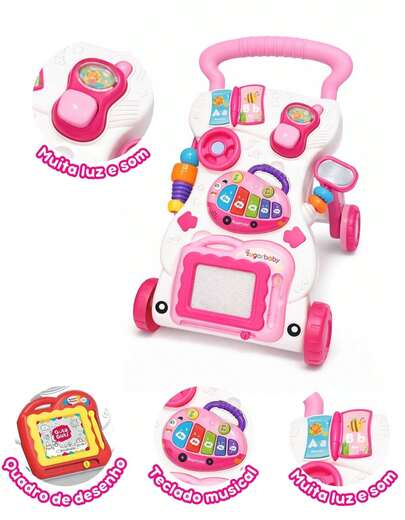 Andador Infantil Grande Educativo Musical Didático Bebê