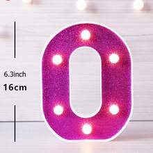 1件 16cm 紫色發光字母燈，家居裝飾 LED 字母燈，室內房間裝飾，婚禮求婚裝飾，生日派對裝飾字母燈牌 - 紫色 - 查看 13