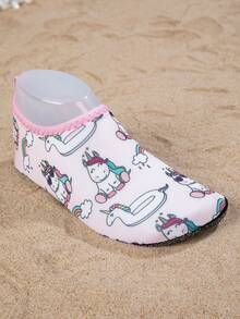 1双春夏新款女童舒适时尚休闲轻便可爱小马兔粉色沙滩/水鞋 - 粉色 - 查看 8