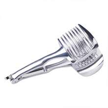 Dụng cụ cắt chanh đa năng, dụng cụ bổ trái cây có tay cầm, dụng cụ cắt cà chua, dụng cụ cắt trái cây gia dụng. - Bạc - Xem 4