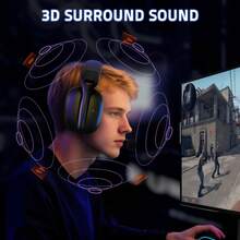 ATTACK SHARK L80PRO Wireless Gaming Headset Lightseed Tech- Built-In&Detachable Dual Microphone-Lightweight Headphone With Tri-Mode(2.4GHz USB C&A Dongle/BT/Wired) - View 8