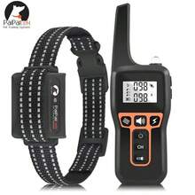 PaiPaitek 1000M 適用於所有尺寸狗狗的訓練項圈，IP67 防水電動防吠項圈，可充電式狗狗電擊項圈 - 彩色 - 查看 10