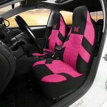 1pc/2pcs All-Season Car Seat Cover, Fabric Thin Anti-Dirty Cushion Cover, Breathable Elastic Mesh Seat Cover, Tire Embossed Butterfly Print Seat Cover (Lightweight Sheer Fabric, Not Fleece Lined) - Head - View 5