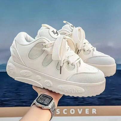 Multi-Functional Casual Sports Shoes For Couples, Featuring Breathable Upper And Durable PU/Rubber Sole, Suitable For Everyday Casual Wear. Versatile And All-Match Shoe Design