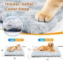 Cat Heating Pad Pet Heating Pad with Smart Thermostat 12 Temp Levels and 0-12H Timer Plush Fleece Cover with Zipper Waterproof and Chew Resistant 18x18in for Cats and Small Dogs - Pequeño 18x18 - Ver 6