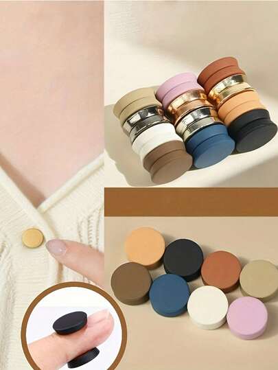 5pcs Adjustable Magnetic Pant Clips And Cuff Clips, Adjustable T-Shirt Hem Clips, Seamless Clothing Clips, Scarf Clips, Multi-Functional Fashion Accessories, Durable Alloy, Detachable Hem Buckle Ring, Suitable For Pants And T-Shirts, Seamless Fastening Accessories, Belt Tightener, Belt, 1pc (Magnetic Force Will Gradually Weaken)