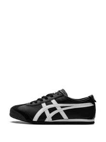 Asics Authentic Onitsuka Tiger Mexico 66 Leather Sneakers - White/Blue/Red Classic Low-Top | Premium Japanese Heritage Footwear | Slim-Profile Lightweight Trainers - 黑色 - 查看 10