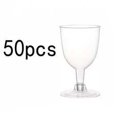 【数量】件 可重复使用的透明高脚杯,包括葡萄酒杯、香槟杯、马提尼杯、派对玻璃器皿,适用于活动、派对、婚礼、餐厅、庆典、水果杯、饮料杯 - 無色 - 查看 19