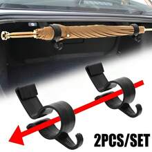2pcs Car Trunk Hooks, Car Umbrella Rack, Umbrella Fixing Device, Auto Accessories - Trunk Umbrella Hook - View 2