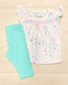 Conjunto Infantil Bebê Tamanho P Feminino - Rosa chiclete - Visão 5