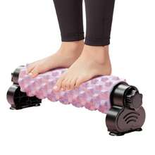 Strong Foam Roller - Deep Tissue Massager For Muscle Massage With Suction Cup Muscle Foam Roller With Holder For Home Gym Yoga Pilates Fitness Workout Post-Sports Training - Rosa - Ver 1