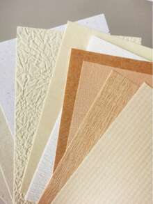 20pcs/Pack Embossed 3D Relief Decorative Paper, Vintage Elegant Handmade Paper With 3D Embossed Design, Multipurpose DIY Scrapbooking, Card Making, Gift Wrapping, Diary, Suitable For Valentine's Day, Wedding, Birthday, Anniversary, Baby Shower, Holidays, Party Decor, Back To School, Crafting Hobbies And Daily DIY - Multicolor - View 7
