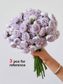 1/3pcs Artificial Silk Peony Flower Bouquet, 27 Stems Fake Peony Flowers, Suitable For Home Decor, Kitchen, Dining Table, Living Room, Bedroom, Tabletop Centerpiece, Engagement, Wedding Party Decor, Bridal Bouquet, Valentine's Day, Mother's Day, Thanksgiving, New Year Decor, Birthday Gift, Girlfriend Gift, Surprise Gift - Multicolor - View 5