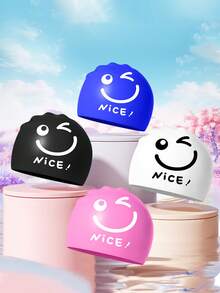 1. Mũ bơi in họa tiết thời trang, chất liệu silicon, chống thấm nước, mềm mại và thoải mái, thích hợp cho bơi lội, công viên nước và các hoạt động dưới nước khác. - Nhiều màu - Xem 2