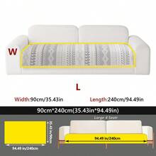 1pc Bohemian Style Pet Waterproof Anti-Slip Sofa Cover, Machine Washable All Season Sofa Protector, Multi-Purpose Sofa Decor Pad - Grey - View 18