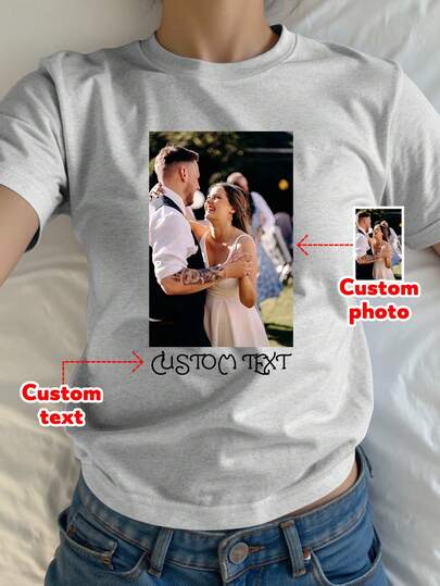 Customized Photo T-Shirt, Anniversary Memory Photo