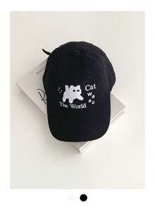 软顶黑色波点字母刺绣宽檐棒球帽，春夏外出修脸撞色可调节后扣帽，美式遮阳帽，嘻哈撞色棒球帽，沙滩度假 - 彩色 - 查看 17