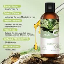 LISM 100ml, 30ml Aceite esencial de fragancia de Aloe Vera, apto para difusor de aromas, humidificador, difusor de aromas, vela, purificador de aire, fragancia para el hogar, Día de San Valentín, suministros para bodas - Aceite esencial de aloe vera - Ver 7