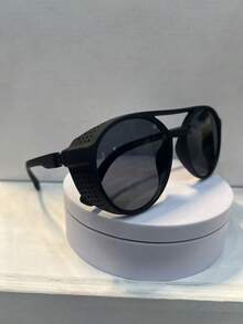 LL Otica Sunglasses Retro Driving Sunglasses Cross-Border Round Frame - màu đen - Xem 5